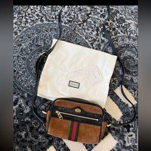 Gucci mini Ophidia suede crossbody bag